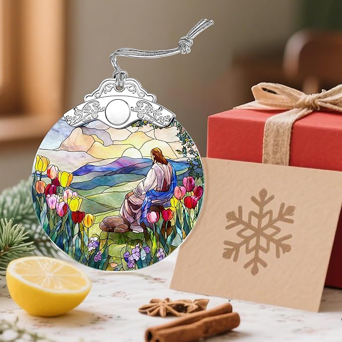 Jesus Christmas Decorations - Christmas Ornaments for Tree | Religious Holiday Ornaments | Christian Home Decor – Religious Gifts | Christian Gifts | Gift Ideas | Xmas Gift