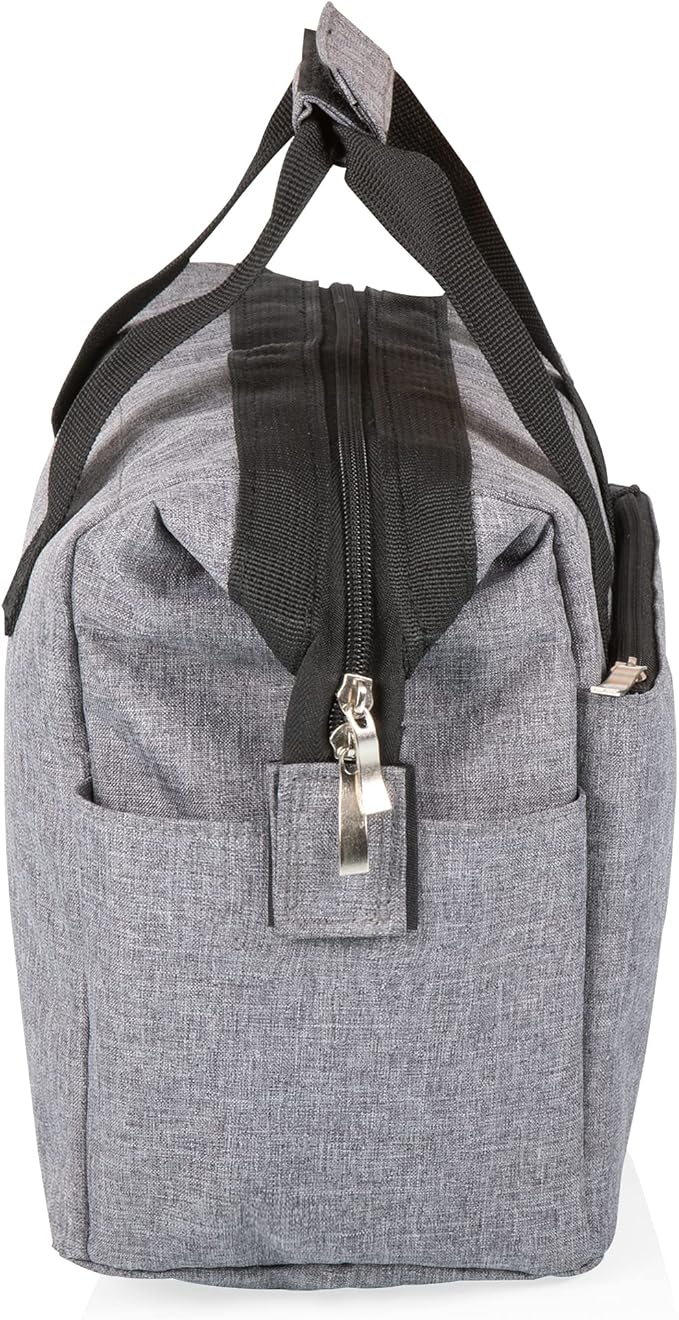 PICNIC TIME Star Wars Mandalorian Grogu On The Go Lunch Bag, Soft Cooler Lunch Box, Insulated Lunch Bag, (Heathered Gray)