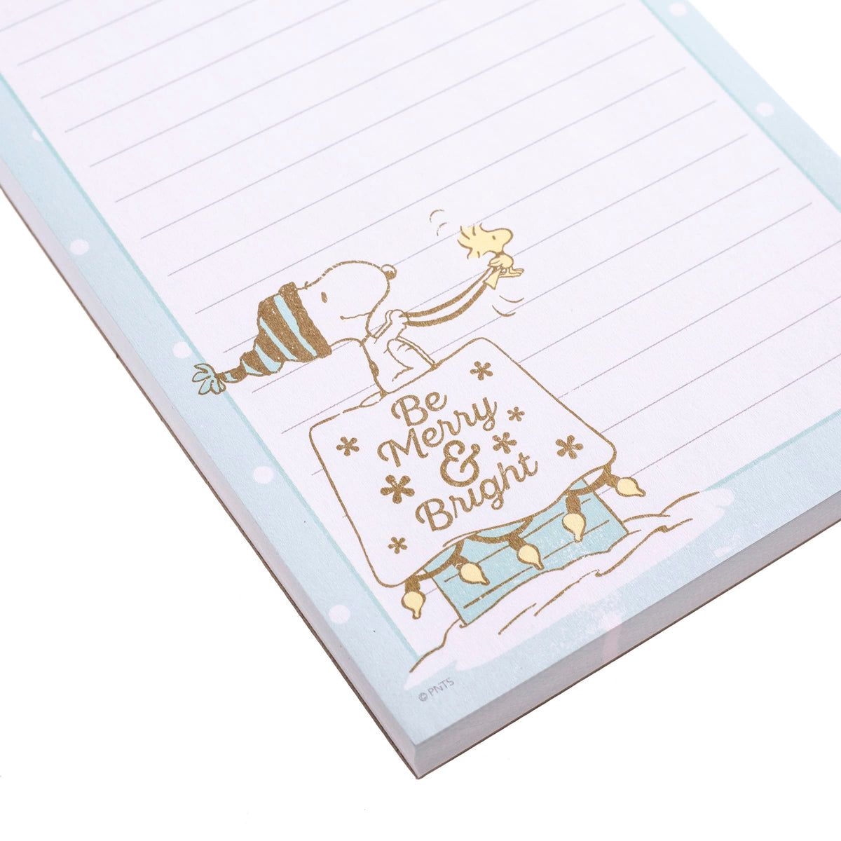 Graphique Merry Snoopy Holiday Magnetic Notepad | 100 Tear-Away Sheets | Grocery, Shopping, To-Do List | Writing Pad for Fridge, Kitchen, Office | Lined Paper | Great Gift | 4” x 9.25”