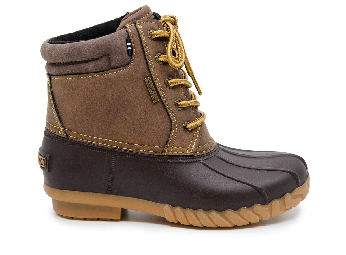 Nautica Boys Waterproof Duck Boot Winter Shoe Big Kid-Little Kid-Toddler-Channing Toddler-Brown Size-5