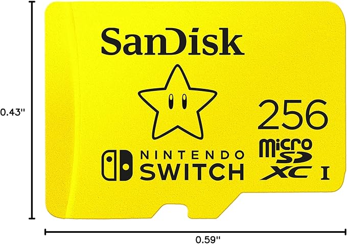SanDisk 256GB microSDXC-Card, Licensed for Nintendo-Switch - SDSQXAO-256G-GNCZN