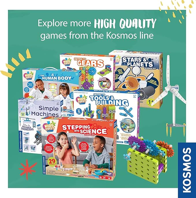 Thames & Kosmos ReBotz: Pogo – The Jammin’ Jumping Robot | Build a Wacky Motorized Robot! | Collect All 4 | Combine to Make New Robotic Creations | Great Stocking Stuffer, Easter Basket Goodie
