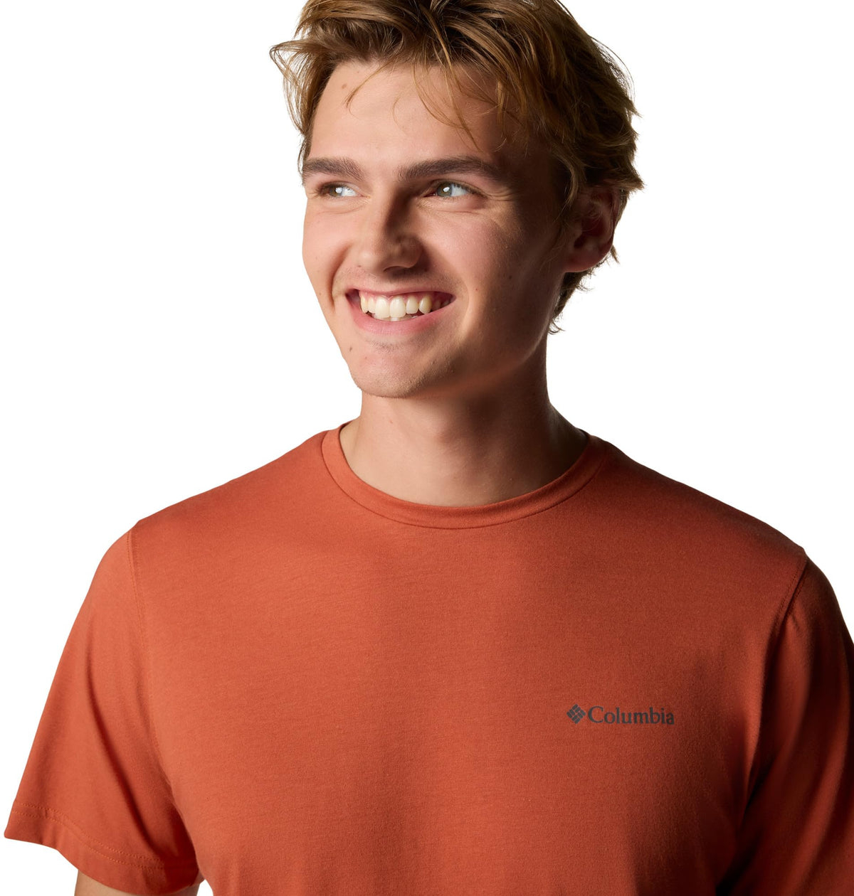 Columbia Mens Thistletown Hills Short Sleeve T-Shirt, Tuscan Heather, Medium