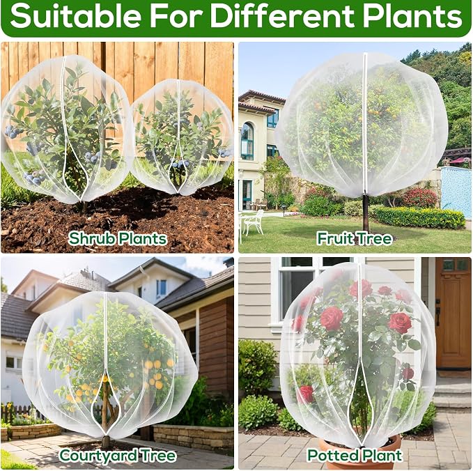 9.8 x 9.8 ft Large Fruit Tree Netting Cover