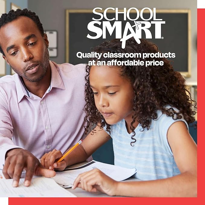School Smart Graph Paper, 1/4 Inch Rule, 9 x 12 Inches, White, Pack of 500