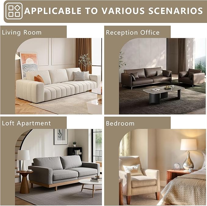 142" Cloud Sectional Couch with U-Shaped Chaise, Corduroy Sectional Sofa with Ottoman, Boneless Couch with Deep Seat in a Box for Living Room, No Assembly Required (Dark Grey)