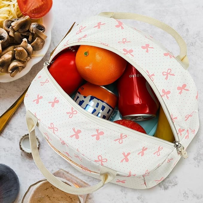 Bluboon Lunch Bag for Women Men Cute Lunch Tote Bags Reusable Insulated Lunch Box Large Capacity Reusable Insulated Cooler for Work Picnic or Travel