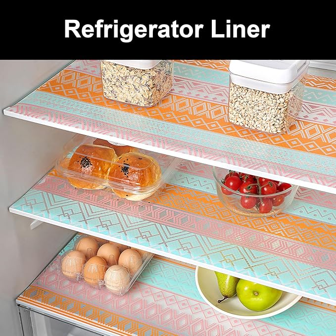 Cooyes Shelf and Drawer Liners for Kitchen Cabinets, Non Adhesive Cabinet Liner, EVA Waterproof Durable Non-Slip Drawer Mats for Shelves, Refrigerator, Storage, Desks(17.5" W x 78.7" L)