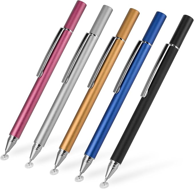 BoxWave Stylus Pen Compatible with Samsung Galaxy Chromebook 2 - FineTouch Capacitive Stylus Super Precise Stylus Pen - Jet Black