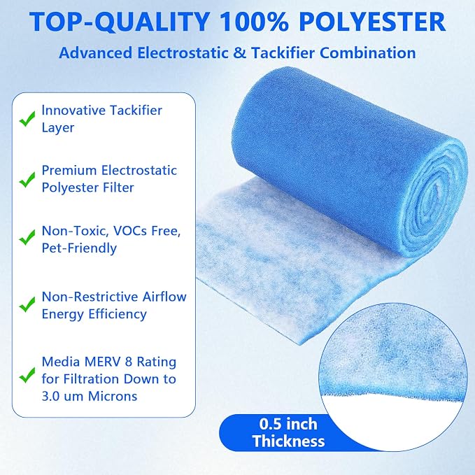 12x90 Inch Cut to Fit Air Filter Roll