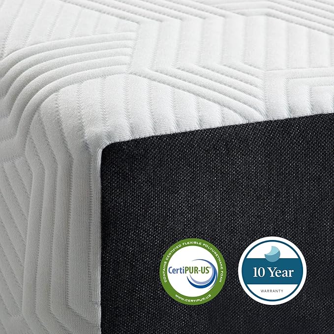 Lucid 6 Inch Memory Foam Mattress - Firm Feel - Gel Infusion - Memory Foam Infused with Bamboo Charcoal - Breathable - CertiPur Certified - Full