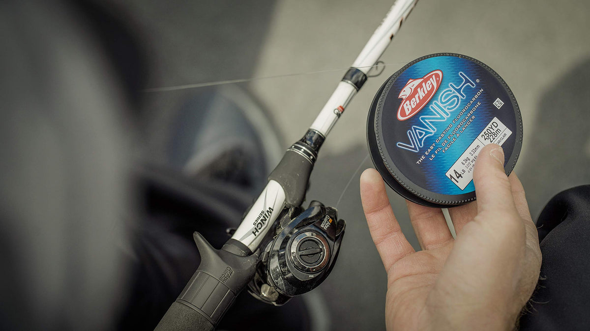 Berkley Vanish® Leader Material Coil, Clear, 40lb | 18.1kg, 30yd | 27m Fluorocarbon Fishing Line, Suitable for Saltwater Environments
