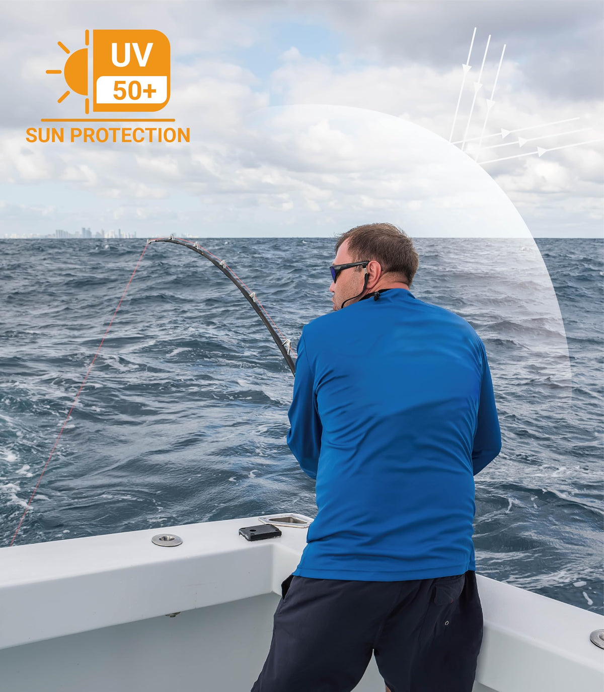 Runceptual Men's Sun Protection Shirts UPF 50+ UV Long Sleeve Rash Guard Shirts Lightweight Quick Dry for Fishing Swimming Running Hiking Dark Gray 2XL