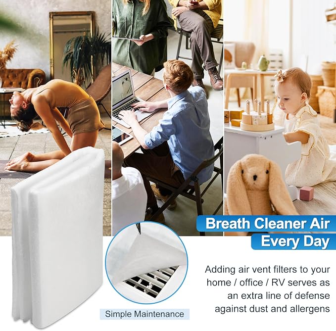 UCINNOVATE 20x117 inch MERV 13 Air Vent Filter Kit, Electrostatic AC Filter