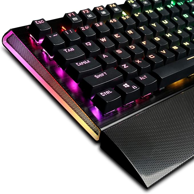 CyberpowerPC Skorpion K2 CPSK303 RGB Mechanical Gaming Keyboard with Kontact ™ Red (Linear) Mechanical Switches,Black