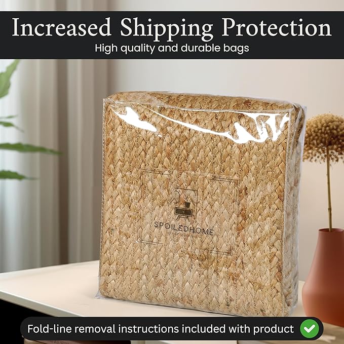 Jute Rug 2x6 Natural Runner Rug with Non-Slip Backing, Low-Profile Farmhouse Hallway Runner, Indoor Door Mat or Kitchen Mat – Eco-Friendly 2x6 Runner for High-Traffic Areas