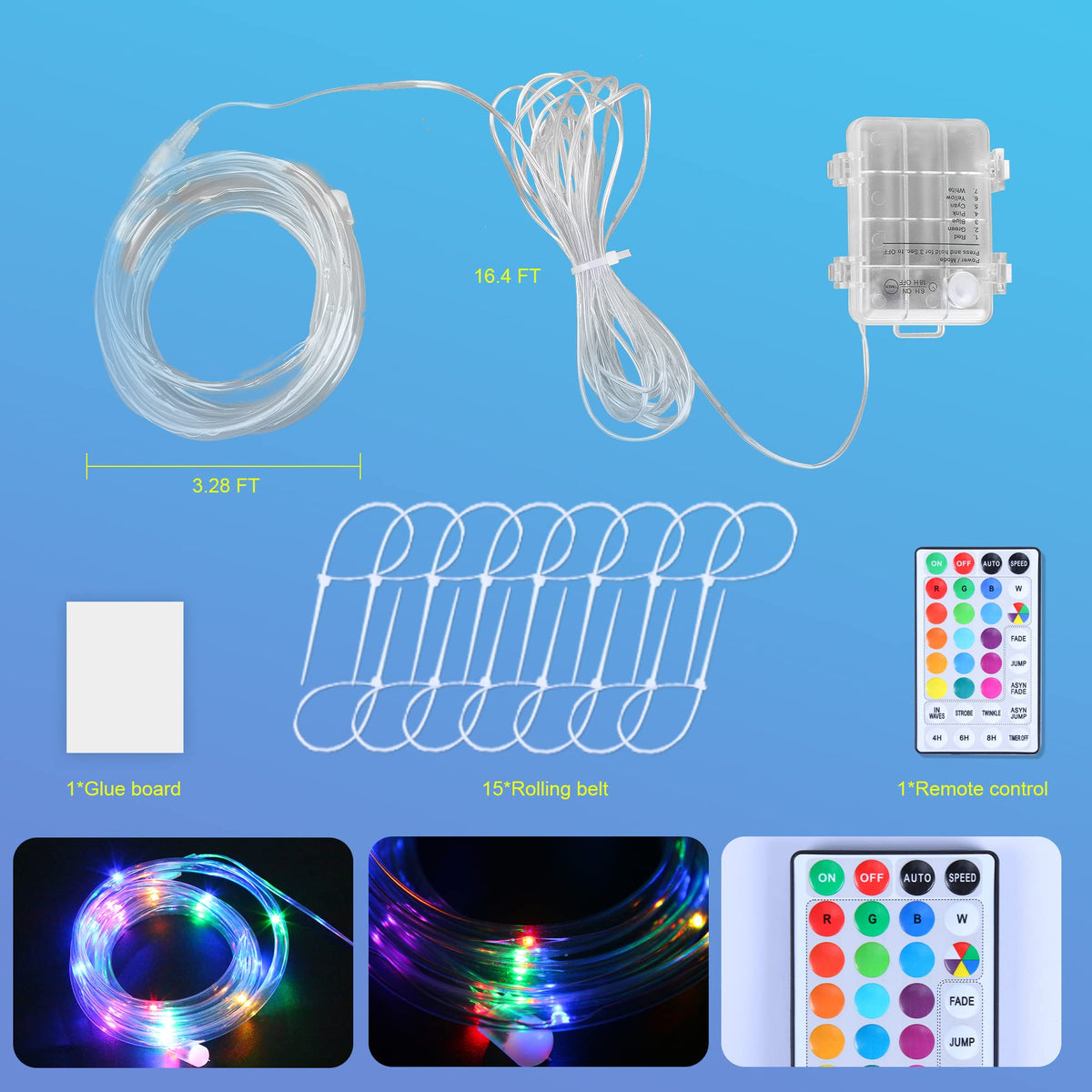 Ajerg LED Basketball Hoop Lights, Waterproof Basketball Rim Light