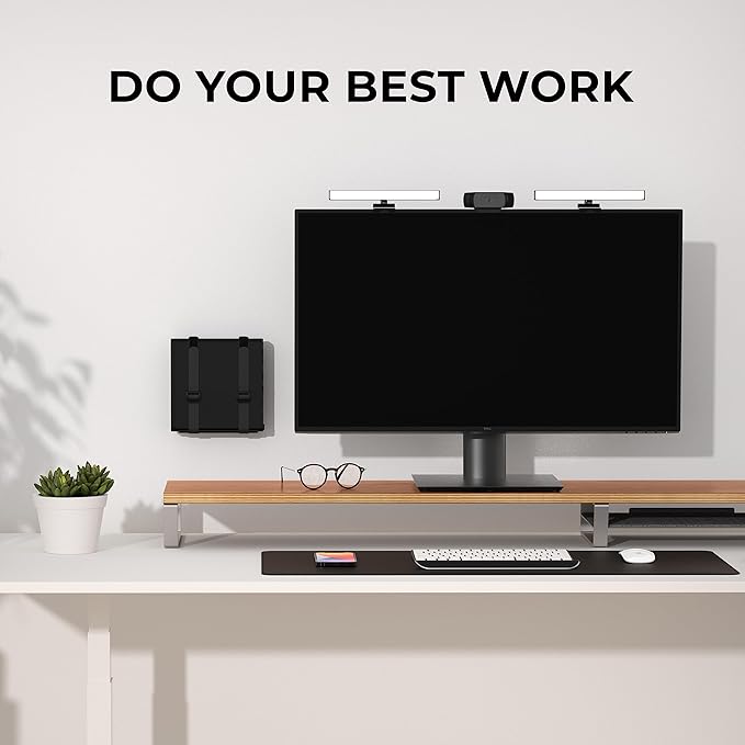 HumanCentric Universal Wall and VESA Mount, Adjustable Strap for Small Computers, UPS Units, Cable Boxes, Modems and Other Electronic Devices, Mounts on The Wall or Back of a Computer Monitor
