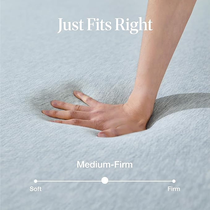 LIFEMENT Basic Queen Cooling Gel Infused Memory Foam Mattress in a Box | Medium Firm Bed, Fiberglass Free, Certified Pressure Relief Foam, Cooling Comfort Sleep, 10 Inch