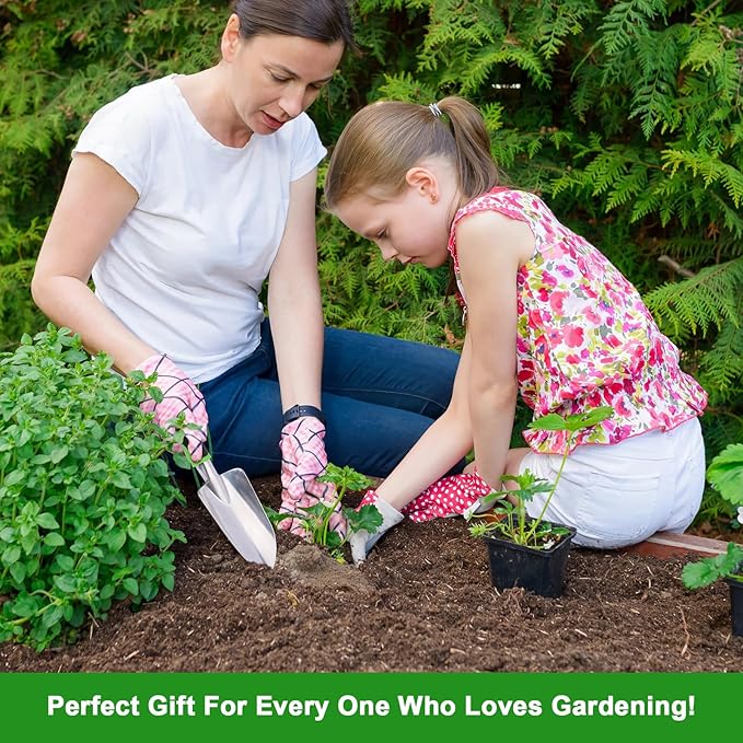 Garden Shovel Hand Trowel, Heavy Duty Hand Shovel with Ergonomic Handle,Garden Shovels for Digging, Rust Resistant Garden Spade Garden Tools for Garden Work, Green