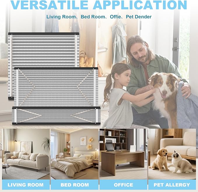 3 Packs 413 Replacement Filter for AprilAire Whole House Air Purifiers Models