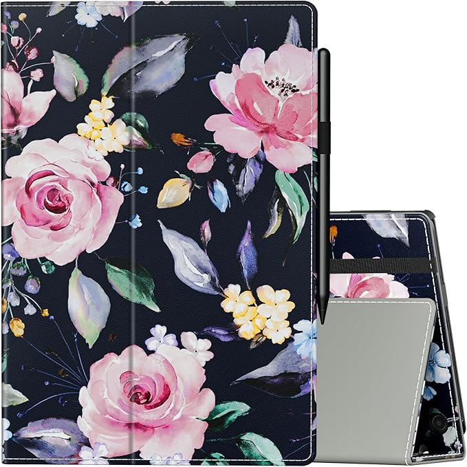 ANNAPRO Case for All-New Amazon Fire Max 11 Tablet (13th Generation 2023 Release) - Slim Folding Stand Folio Cover for Fire 11 Max with Auto Wake/Sleep and Hand Strap Peony
