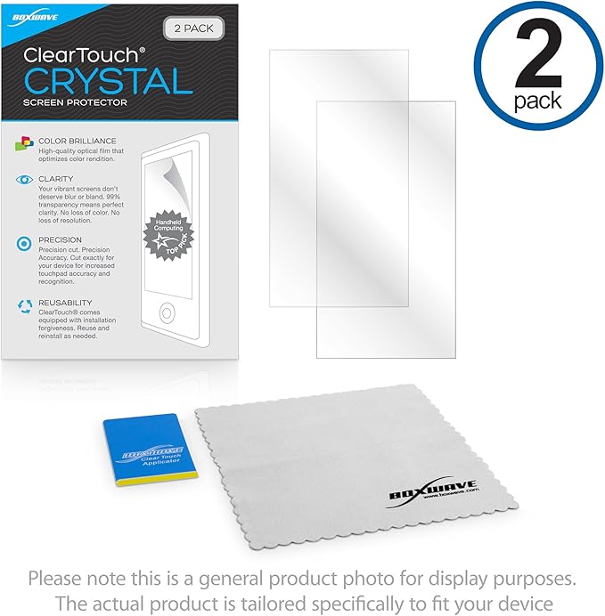 BoxWave Screen Protector Compatible with ButterflyMX Video Intercom Recessed (7 in) - ClearTouch Crystal (2-Pack), HD Film Skin - Shields from Scratches