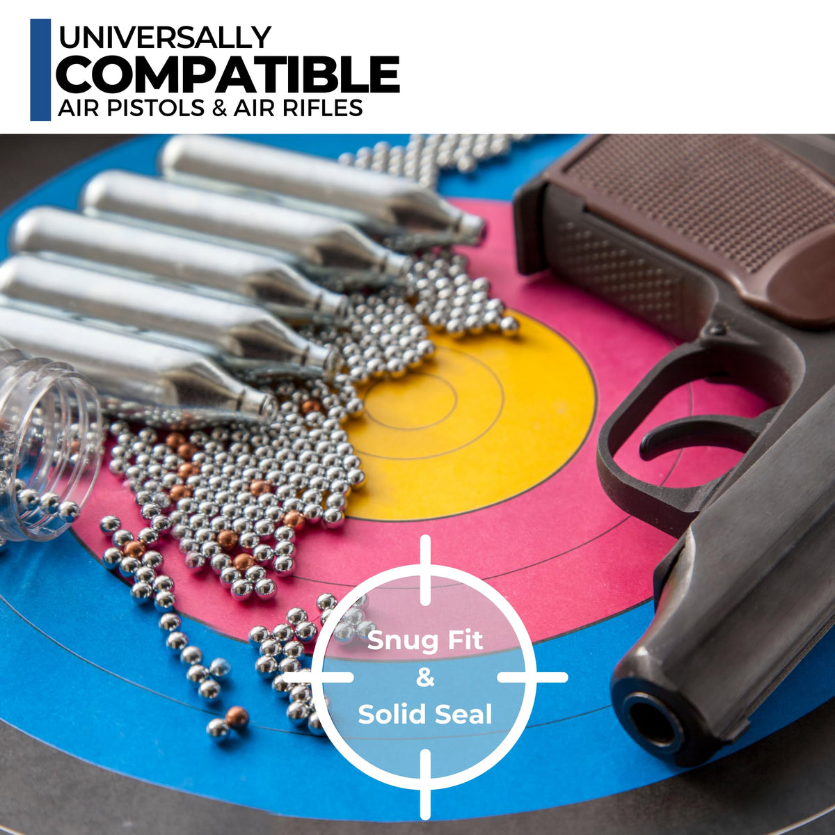 ICO 50pcs 12 Gram Co2 Cartridges Non-Threaded, CO2 cartridges BB Gun, CO2 BB Pistol, Airsoft Pistol, and Paintball Markers