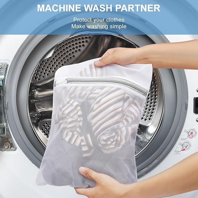 BAGAIL Laundry Bags Mesh Wash Bag for Intimates Lingerie and Delicates(4L)