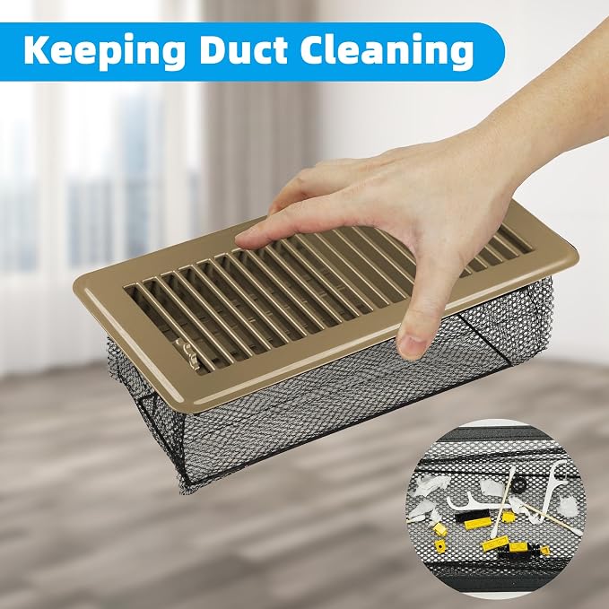 Floor Vent Screen Net for Home Floor, Floor Register Cover Trap 4 x 12 Inch
