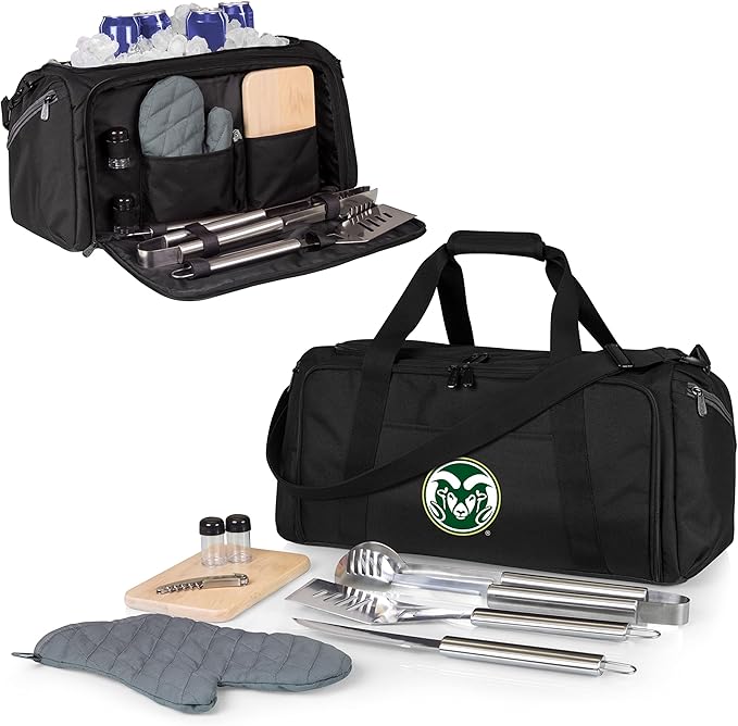 PICNIC TIME NCAA BBQ Kit Cooler Tote with Barbecue & Accessories