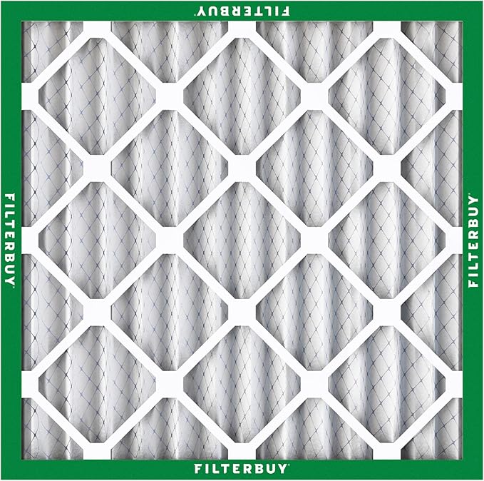 Filterbuy 14x14x2 Air Filter MERV 8 Essential Dust & Allergy Defense,