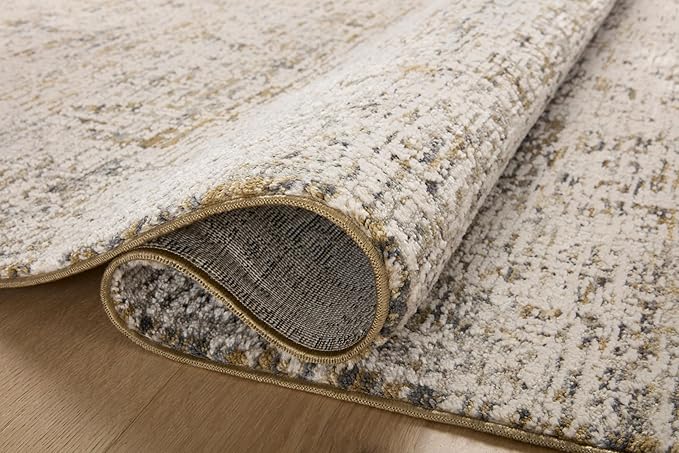 Loloi Amber Lewis Alie Collection ALE-05 Gold/Beige 2'-7'' x 7'-9'', .13'' Pile Height, Runner Rug