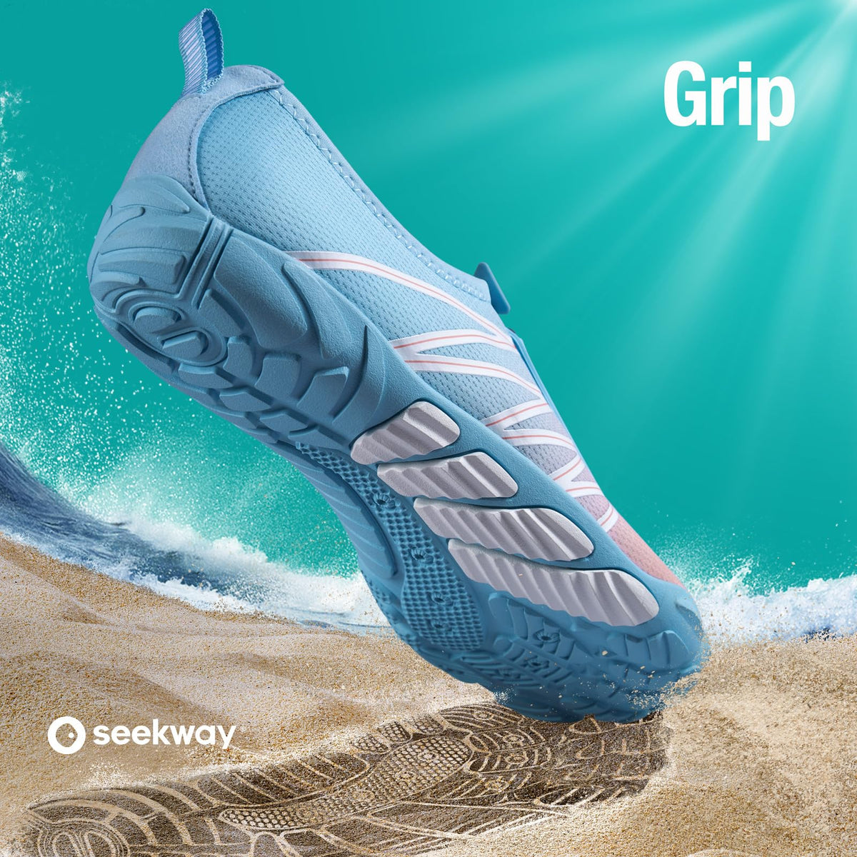 SEEKWAY Water Shoes for Women Adult Quick-Dry Aqua Sock Barefoot Men for Beach Swim River Pool Lake Hiking Kayaking Surfing