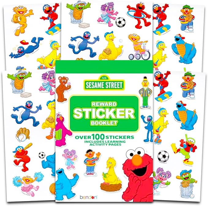 Sesame Street Educational Workbook Set for Toddlers - Bundle with 4 Preschool Work Books Teaching ABCs, Numbers, Colors, and More | Sesame Street Learning Tools