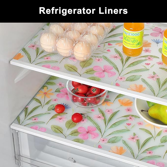 Cooyes Shelf Liner – Premium Non-Adhesive Cabinet & Drawer Liner for Kitchen – Waterproof Shelf Paper with Modern Pattern – Durable EVA Cabinet Mat – Easy to Cut (12" W x 120" L)