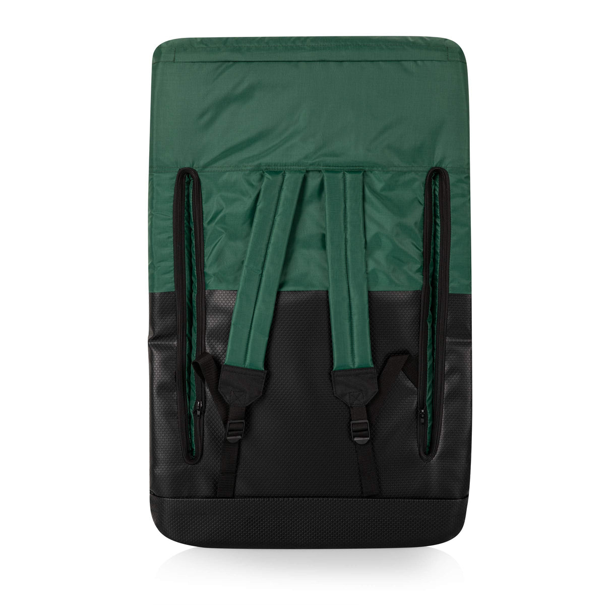 PICNIC TIME Ventura Portable Reclining Stadium Seat with Back Support, Folding Bleacher Chairs with Back and Cushion, Thick Padded Stadium Seat and Armrest, and Six Backrest Positions, (Hunter Green)