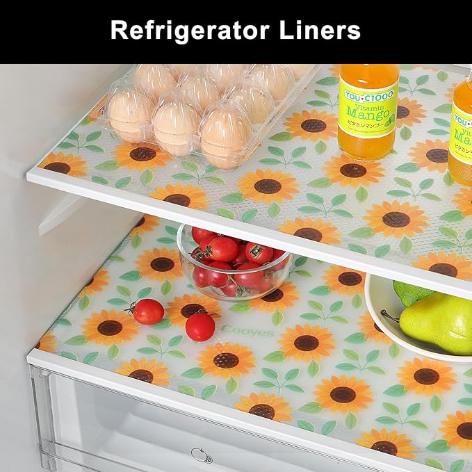 Cooyes Shelf Liner – Premium Non-Adhesive Cabinet & Drawer Liner for Kitchen – Waterproof Shelf Paper with Modern Pattern – Durable EVA Cabinet Mat – Easy to Cut (12" W x 360" L)