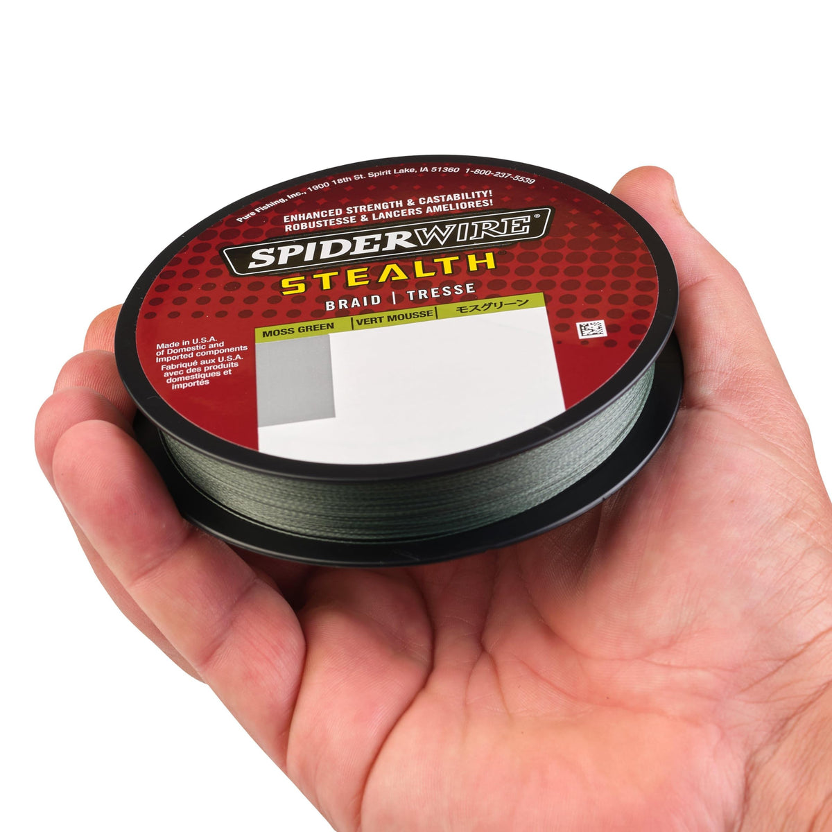 SPIDERWIRE SCS50G-300 Stealth, 300-Yard/50-Pound, Moss Green