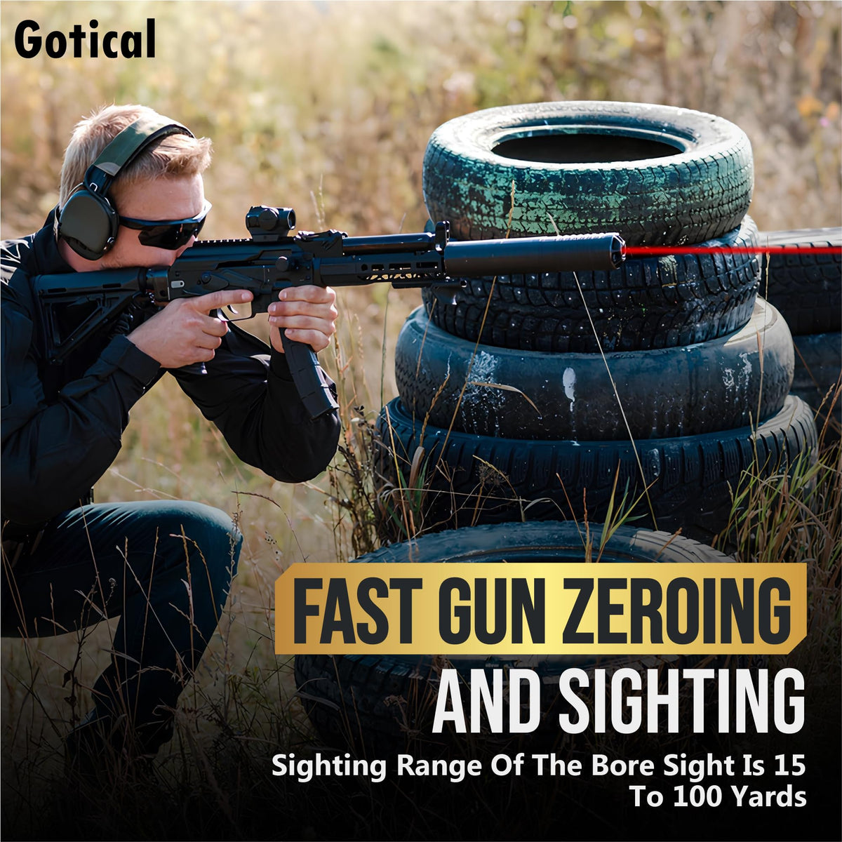360 Tactical 30-06 25-06 and 270 Cartridge Laser Bore Sighter .270 Red Laser Sight Hunt Sight …