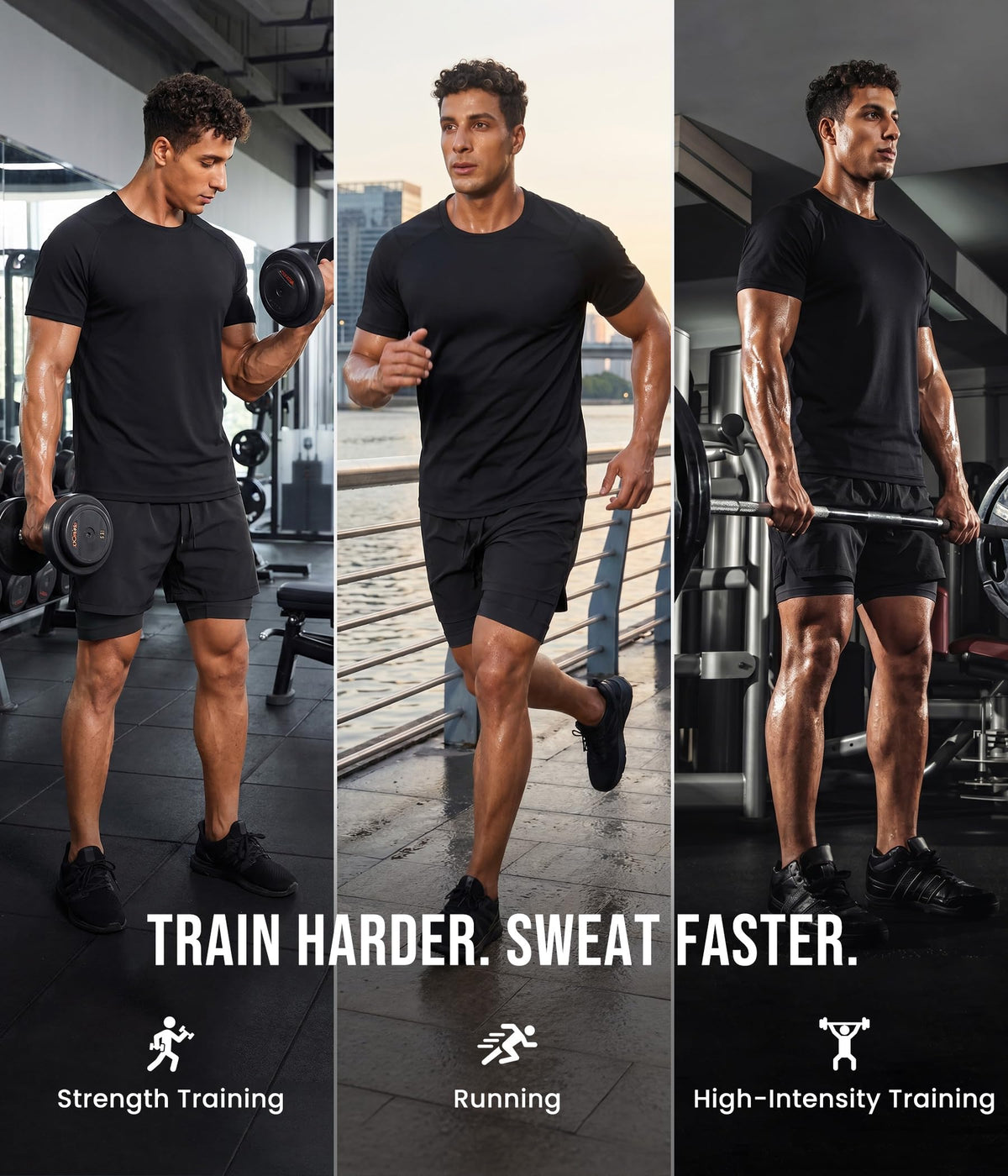 Junlan Sauna Shirt for Men Waist Trainer Vest Gym Top for Running Training