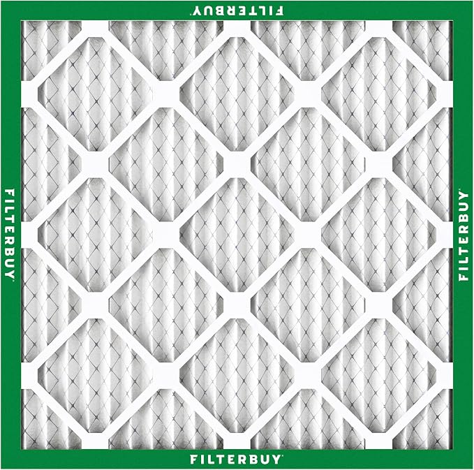 Filterbuy 16x16x1 Air Filter MERV 8 Essential Dust & Allergy Defense,