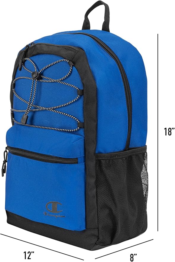 Champion Bungee Backpack, Blue/Black, OS