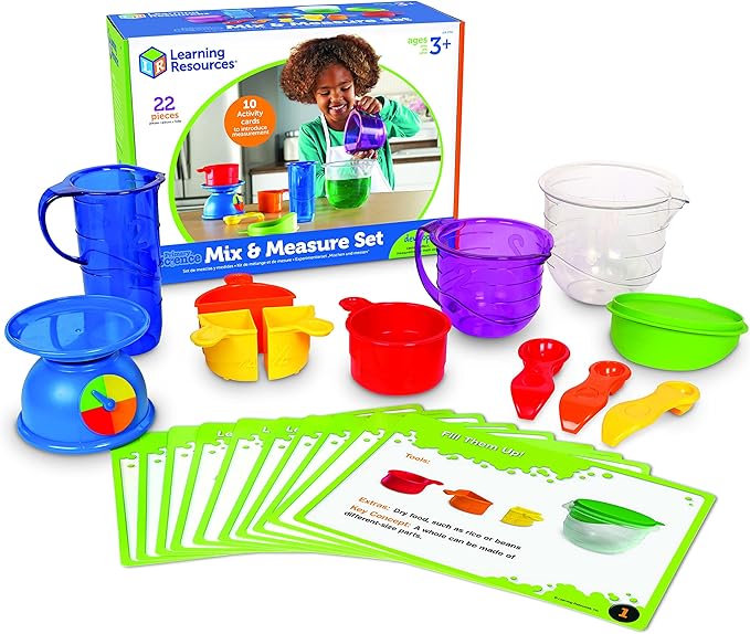 Learning Resources Mix And Measure Activity Set, Experiment Mixing Tools, 22 Pieces, Ages 3+