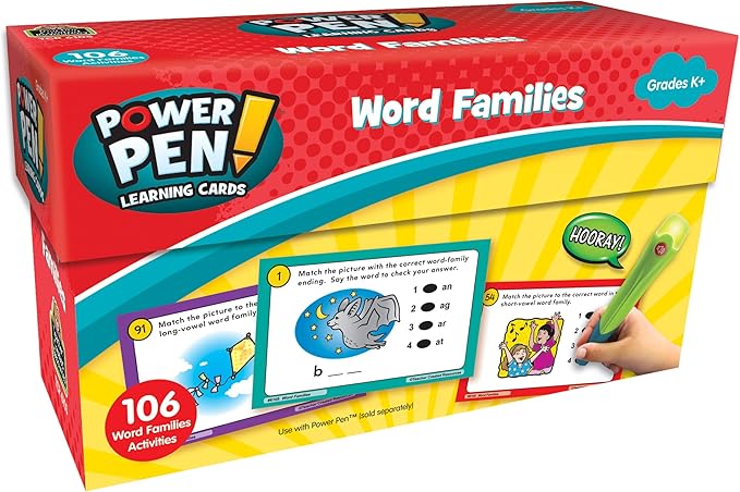 Teacher Created Resources Power Pen Learning Cards: Word Families (TCR6105)