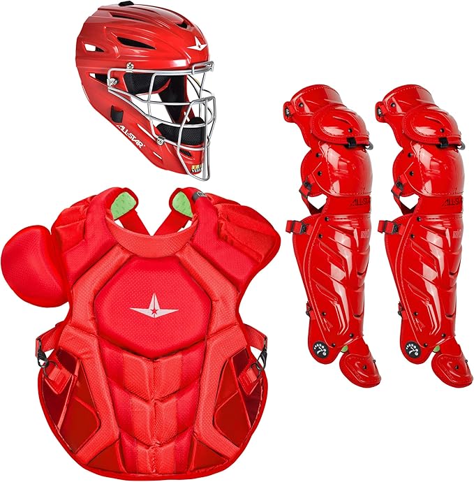 All-Star S7 Axis for Adults - Baseball Catching Equipment Kit (Catching Helmet, Chest Protector, Leg Guards), NOCSAE Standard