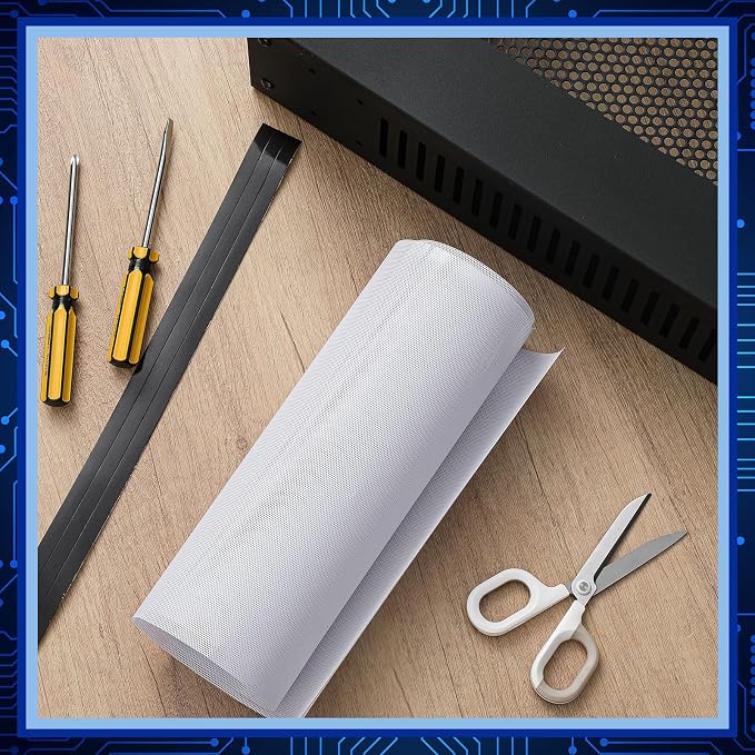 Woanger 1 Pcs 1000 x 300 mm DIY PC Case Dust Filter PC Fan Mesh Filter Air Vent