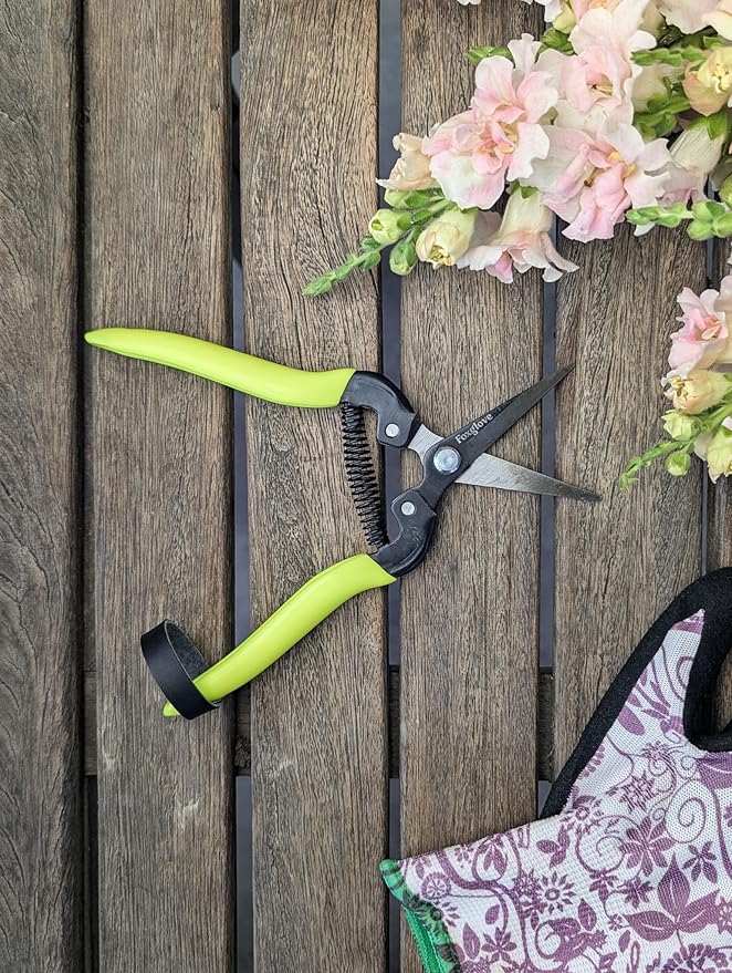 Foxglove Garden Scissors – Professional Pruning Shears for Gardening, Ultra-Sharp Garden Shears with Japanese SK5 Steel Blades, Ergonomic Gardening Shears & Garden Clippers for Flowers and Plants