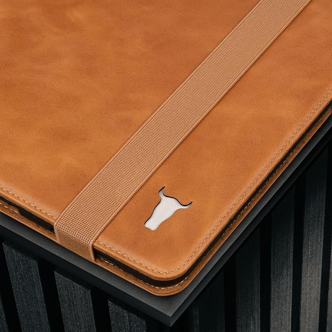 TORRO Case Compatible with iPad Air 11 M4 (2026) M3 (2025) & M2 (2024) and iPad Air 5th / 4th Gen - Leather Folio Cover Stand Apple Pencil Charging Auto Wake/Sleep (Black)