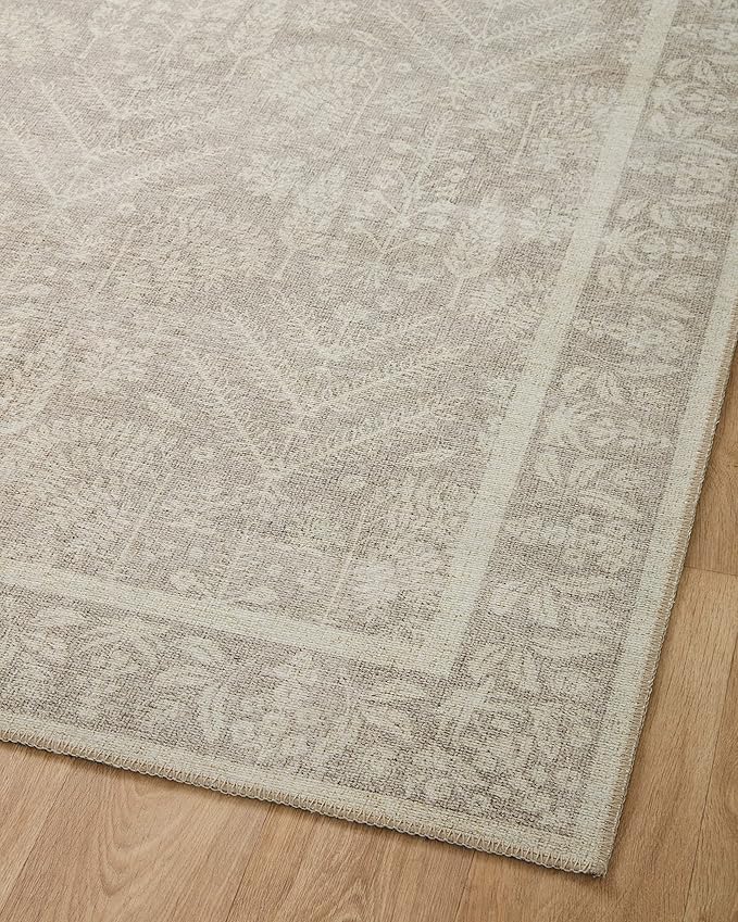 Loloi Rifle Paper Co. Maison Collection MAO-02 Bough Natural 2'-6" x 9'-6", .19" Pile Height, Runner Rug